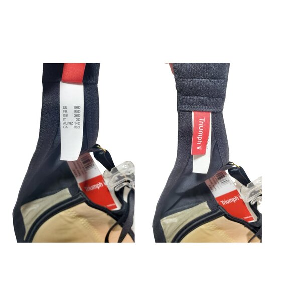 TRIUMPH  Smooth & Sexy Black Bra 36D NWT 🖤 - Picture 7 of 8